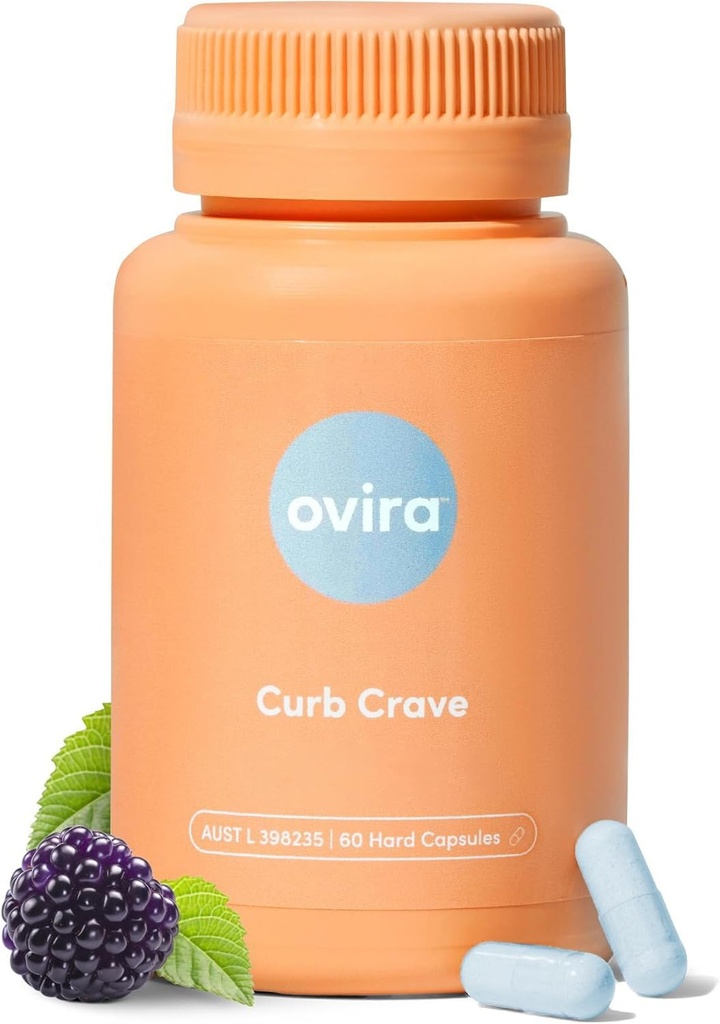 Ovira Curb Cravings dodatki - vsebuje CHRONOBLOCK, Energy Support kapsule, Nutritional Supplements za moške in ženske, Chromium-100mg