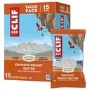CLIF BAR - Energija Beljakovinske palice - Hrustljavo arašidovo maslo - izdelano z organskimi ovesi - Energijske palice - Non-GMO - (15 Pack)