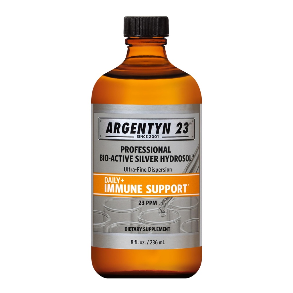 Argentyn 23 Professional Imune Support - koloidno srebro, bioaktivno srebro Hidrosol, 23 ppm, Tekoči Twist Top, 8 Fl Oz (236 ml)