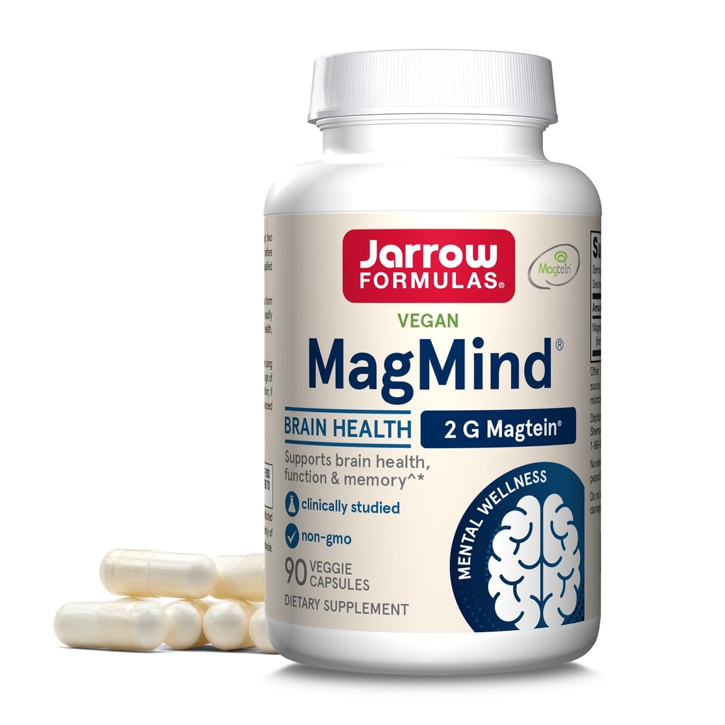 Jarrow Formule Alpha GPC 300mg Podpora možganske funkcije in MagMind Magnezij kapsule za zdravje možganov