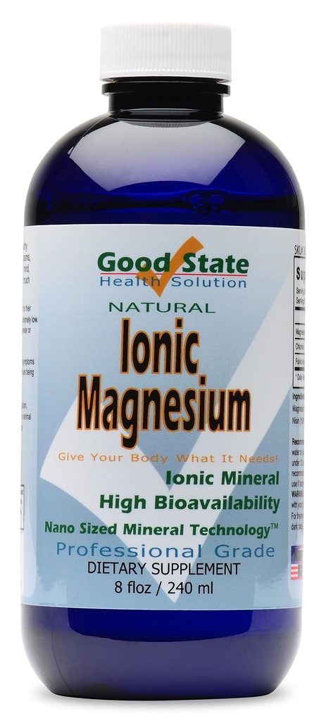 Dobro stanje jonski Magnezij 8 oz - Nano Sized Mineral Technology - Professional Grade - Podpira zdravo Chemical & Enzymes Reakcije - 96 Servings (8.1 fl oz)