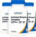 Nutricost Enzyme kompleks 3000 FCC ALU, 120 Veggie Kapsule - Ne-GMO, Gluten brez, 120 Serving (3 steklenice)