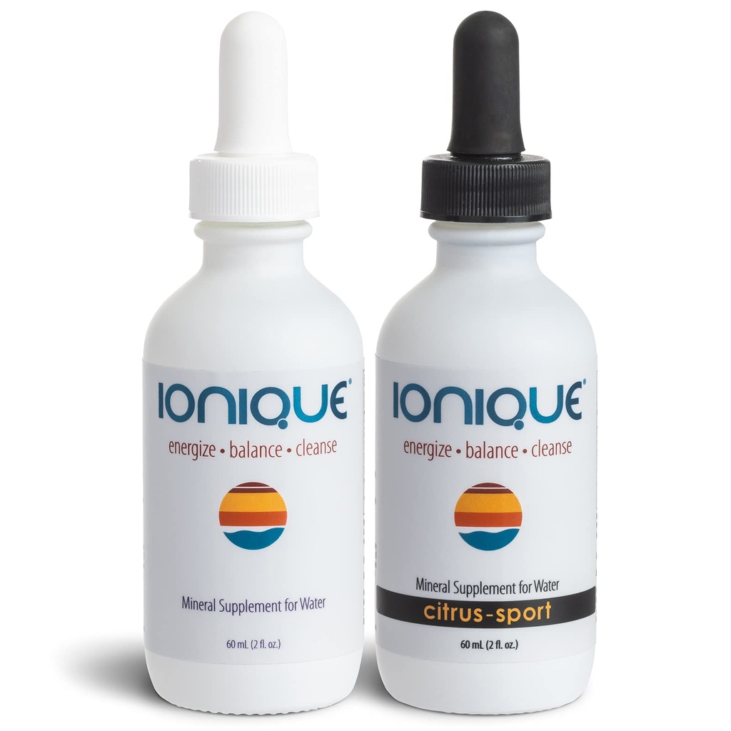 Mineral Supplement for Water - Make Ultra-Premium Mineral Water - Magnesium, Trace Mineral & Electrolyte Hydration System, Mineralize Filtered and RO Water, Two 2 oz Bottles of Liquid Drops