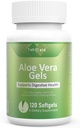 Aloe-Vera Gel-Softgel Small-Supplement Nutritional-Capsules - 120Count Gut Health Support Digestive Comfort želodčne kisline Buffer Natural dodatek