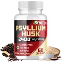 BEBEFEN Psyllium Husk Kapsule 2400mg s črnim poprom - 2 meseca dobave - Dnevna topen Fiber za Gut Health - Ne-GMO in Gluten-free Formula