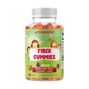 Vitamatski otroci Prebiotične Fiber Gumies – Dodatna moč 4g Fiber – Nič sladkorja dodano – 60 pektin-na osnovi Gumies – Prebavne zdravje in podpora rednosti