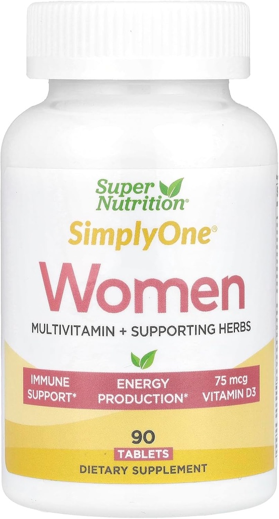 Superhranjevanje Preprosto eno multi-vitamin za ženske, visoka-potenca, en/dan tablete, 90 število