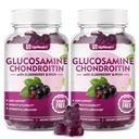 Gglukozamin Chondroitin Gumies Sugar Free, Dodatna moč 1500mg glukozamin s Chondroitin MSM & Kurmeric, Skupna podpora dodatek za moške in ženske skupno zdravje (120 Število (Pack od 2))