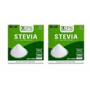 Bips Stevia Natural Sugar Free Sweetener Powder 1Gm 100 Sachets Box Pack of 2 Zero Calorie Diabetic Friendly
