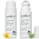 Lidokain Roll On Pain Relief Cream 2pk Največja moč - Arnica, Mentol, Aloe Vera - Pomirjujoče olajšanje za mišice in sklepe - občutljiva koža