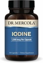 Dr. Mercola Jodine - 1.500 mcg Jodida - podpira ščitnico in metabolično funkcijo - kapsule Likaps - brez glutena in soje - 30 kapsul (30 Servingov)