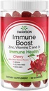 Swanson Immune Boost Gumies z Acerola, cink, in vitamin C & D - Vse naravne dopolnilo spodbujanje zdravega imunskega sistema - pomaga podpirati zdravo telo - (Cherry, 60 Gummies)