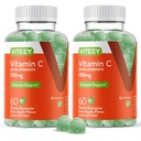 Viteey žvečljivi vitamin C Gumiji za odrasle - 700mg ekstra moč imunske podpore - Vegan, Gluten brezplačno - 120 Count