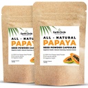 Kapsule Papaya Seed Powder – zmogljiv dodatek za papain z vitamini A, C, E in E za digestion & Gut Health – 360mg/Serving – 60 veganskih kapsul na pakiranje (paket z 2, 60-120 dnevno zalogo)