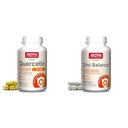 Jarrow Formulas Quercetin 500 mg-Bioflavonoid-Quercetin prehranska dopolnilo-200 Servisi -Podpora Zdrava celična funkcija in cink Balance 15 mg-100 Servisi - Vključuje baker-esencialni mineral