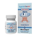 Superior Source Kid's Sleep Clean Taline - Premium Sleep Supplement za otroke - vsebuje Melatonin, L-Theanine & GABA - Manj sladkorja - Non-GMO, Gluten-free - 90 MicroLingual Instant-Desolve Taline