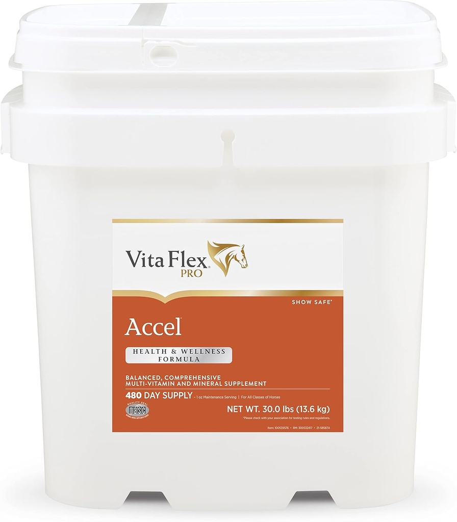 Vita Flex Pro Accel Health & Wellness Formula, Konjski dodatek, 30 funtov, 480-dnevna dobava