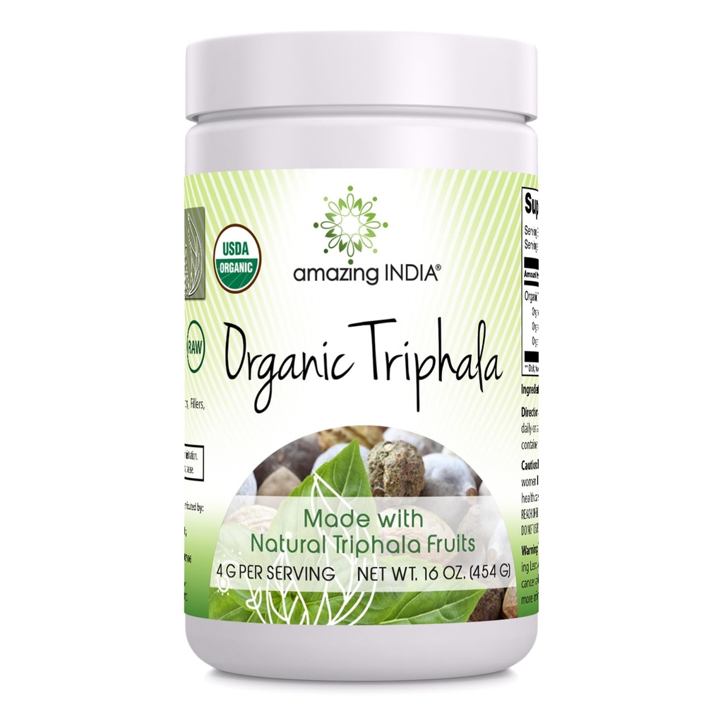 Neverjetno Indija Organic Triphala 16 Oz Powder 