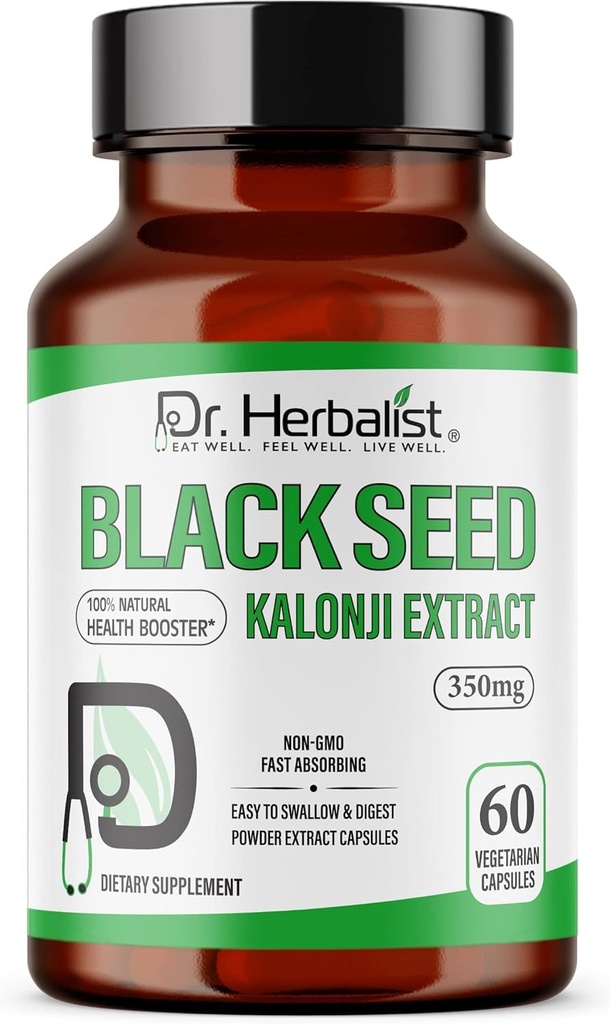 Dr. HERBALIST črni ekstrakt semena 350mg – 60 Veganske kapsule 