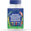 Superfood MD Eye Health Vitamini z borovnico Lutein & Zeaksantin Likopen Resveratrol Grozdni semenski ekstrakt Astaksantin- AREDS 2 - Eye Vitamin - 60 kapsul