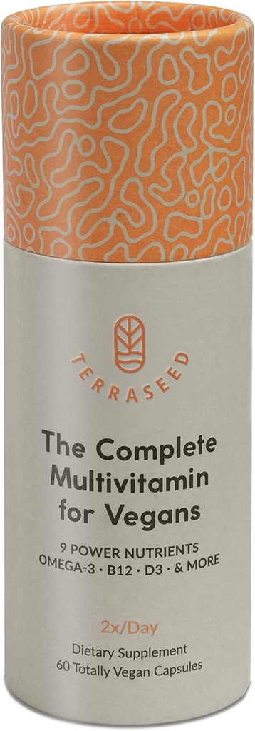 Popolni veganski multivitamin z železom, omega 3, vitamin D3, folat, cink, vitamin B12, & več - 100% trajnostni veganski vitamini - ne-GMO, Gluten brez, Made in The USA (30 dnevna dobava)