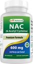 Najboljši naravni NAC N-acetil-Cystein 600 mg 250 kapsul