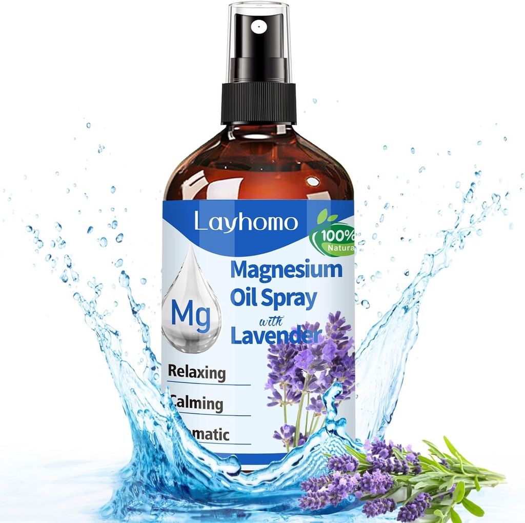 Magnezijevo olje Spray za spanje,Pure Magnezij za noge,Pomirjujoče boleče mišice in sprostitev,Pain,Ultra koncentracija z sivke-200ML