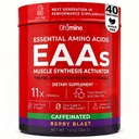 Oh!mino Essential Aminokisline dodatek. Berry Blast, kofeinski prah. Vseh 9 EAA, BCAA in The Perfect Amino for Workouts, Amino Energy, in zgraditi mišice, in obnoviti hitreje.