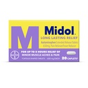 Midol dolgotrajna pomoč 20ct: Midol dolgotrajna pomoč, Menstrualni Symptom Reliever & Fever Reducer, Kapleti z acetatofen za menstrualno lajšanje bolečine - 20 Število (Packaging maj Vary)