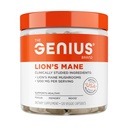 Genius Brand Genius Lion's Mane - rastlinsko-bazen dodatek za spomin, Focus & Mood podpora - Organic & Non-GMO - 120 Veggie kapsule