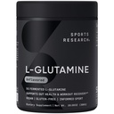Sports Research® L-glutamin - Recovery vadbe, Immune Health & Gut Health Support - 5 G na strežbo - 10.58 Oz