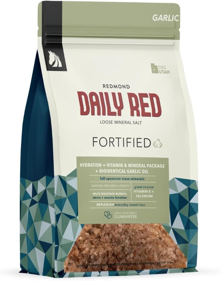 Dnevno rdeči utrjeni w/Garlic - Hors Vitamin & Mineral dodatek 5 lb vrečka