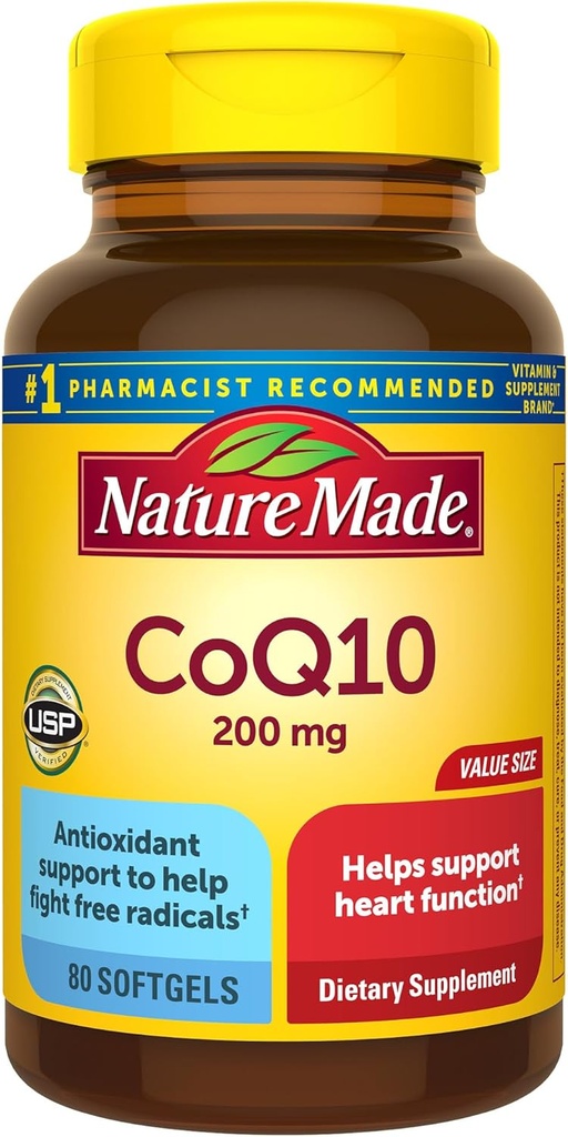 Narava narejen CoQ10 200 mg 80 softgels