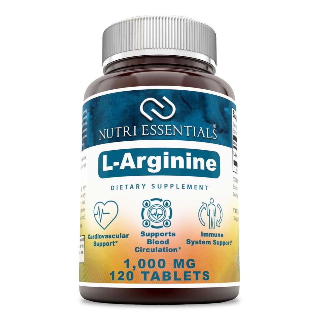 L- arginin 1000 Mg 120 Tablete Prehranska dopolnila - podpira kardiovaskularno zdravje - podpira delovanje imunskega sistema - spodbuja kroženje krvi