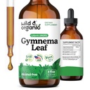 Wild & Organic Gymnema Sylvestre Ekstrakt kapljice - Sugar-free Gymnema Sylvestre Dodatki - Gurmar Powder Based Tinkture - Vegan, Alkohol-free Leaf Liquid kapljice - 4 fl oz