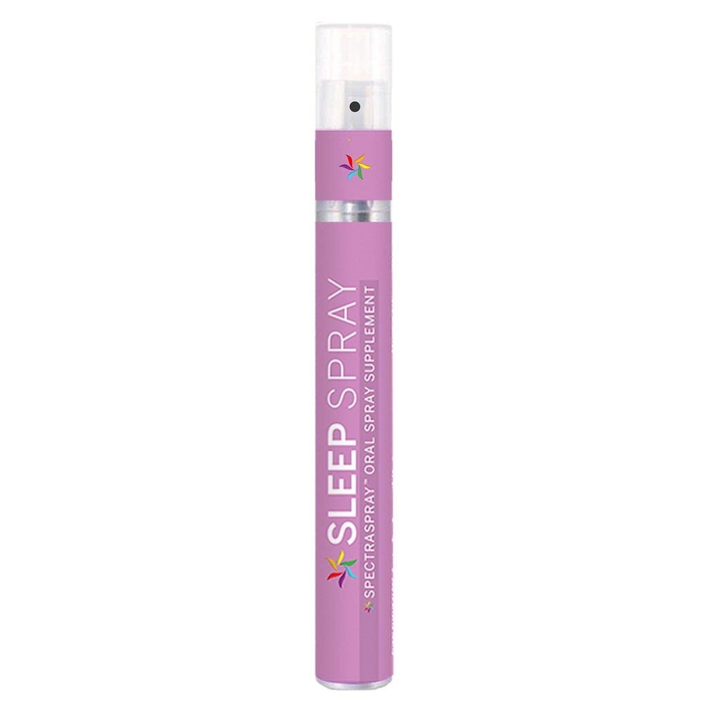 Sprej za podporo spanju (30 dni dobave) - melatonin, 5-HTP, L-teanin, & zeliščni izvlečki, dišavne arome, TSA varno in hitro absorbira SpectraSpray