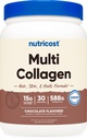 Nutricost Multi Colagen + Beauty & Protein Powder (male čokoladne arome) 30 Servings - z biotin in kolagen peptidi, Non-GMO, Gluten-free