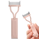 Trepalnica Comb Ločilnik, Arc Definitor lash Comb ličila Mascara Comb Aplicator z odejo, Eye kozmetični čopič orodje (Naked Pink)