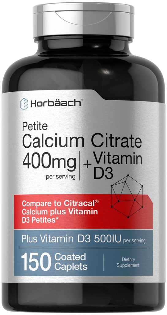 Horbäach kalcijev citrat z vitaminom D3 