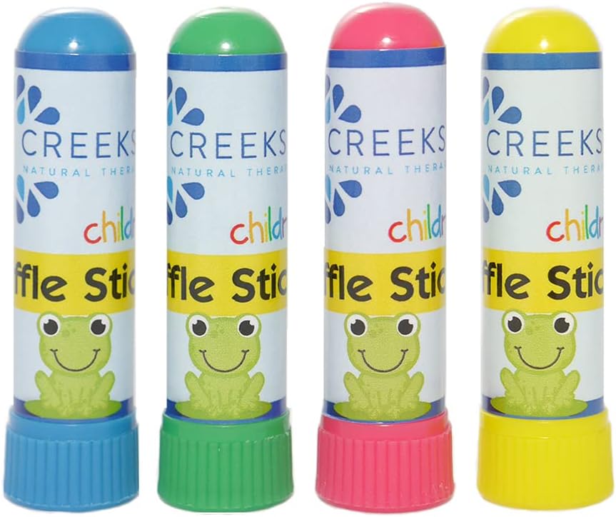 Creekside Naturals Sniffle Sticks, On-The-Go prenosni nosni vdihavalci, Žepek-Sized, Aromaterapija z naravnim eteričnim oljem