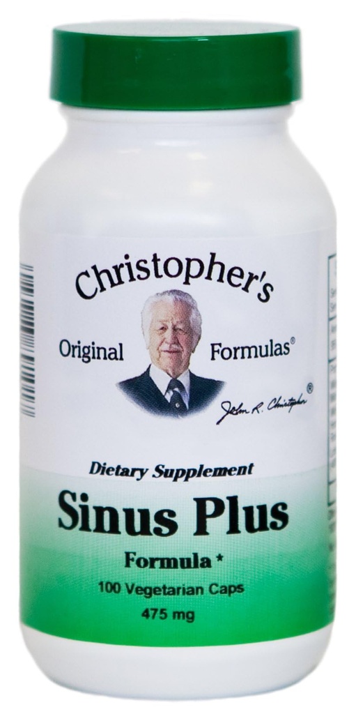Christopher's Original Formule Sinus Plus, Sinus podporne kapsule, celoten Herb Synergistic Mešanica, 100 grof