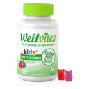 Wellvates Kids Multivitaminski žvečilni gumiji - brez sladkorja, veganski, ne-GMO, vitamin A, D, B6, B12 in C - brez umetnih sladil, brez glutena, brez želatine - 60 Count (30 dnevna dobava)