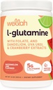 Wellah L-glutamin v prahu lubenica lime (50 servivov) - 5g L-glutamin na obrok, sladkan s Stevio