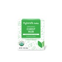 Hyland's Baby Organic Chest Rub, Soothe in Comfort, z organsko sivko, Peppermint, in Kamilično cvetno olje, varno in nežno, Dermatolog Tested, 1,76 Oz, Dojenčka