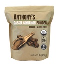 Anthony's Organic Cassia Cinnamon prašek, 1 lb, tla, Gluten prost, Non GSO, Neobsevani, Keto prijazno