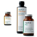 ALGAECAL Bundle - Vitamin D3 Popolno (1000 i.e.) + Vitamini K2, E & A & Rastlinsko baziran kalcij za močnejše kosti in ribje olje Omega 3 1200mg EPA DHA