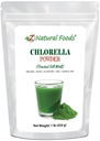 Z Natural Foods Klorella Powder, Cracked Cell Wall Plant Protein, Blue Green Algae Superfood Powder, Kot nalašč za smoothies, Pijače, Recepti, Surovo, Non GSO, Gluten Free, Vegan, 1 lb