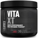 Jacked Factory Vita XT Performance Vitamin Powder - Daily Multivitamin Powder za moške s KSM-66 Ashwagandha, Prebiotic Fiber, Vitamin A, C, D, K, B6, B12, & Več - Sadni Punch, 30Sv