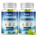 L-Theanine Gummies 400mg, Žvečilni Theanine dodatek za odrasle in otroke 4+, Naravni stres Relief, ZZ & Focus dodatek, Vegan, Nizki sladkor, Neumivanje, Limonina aroma, 120 Žvečilni izdelki