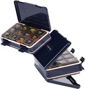 Organizator tablete 3 krat na dan, Tedenske tablete Box Medicine Organizator Box, Travel Double Side 7 Day Pill Case z rezervo En dan Hold, za ribje olje, vitamin imetnik dodatka
